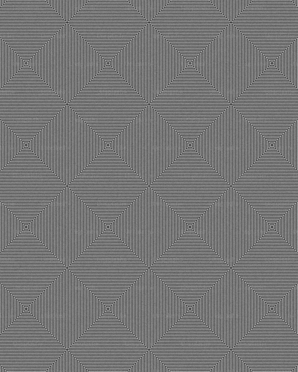 ein Schwarz-Weiß-Foto eines quadratischen Musters