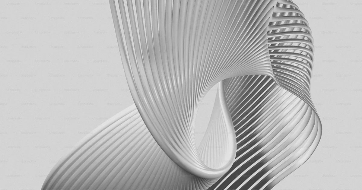 Objects Line Photography A white object with wavy lines on it photo – 3d render Image on Unsplash