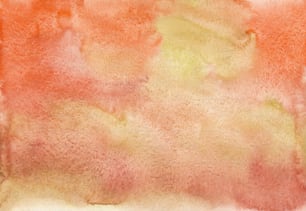 a watercolor painting of orange and yellow colors