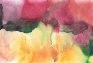 a watercolor painting of a multicolored background