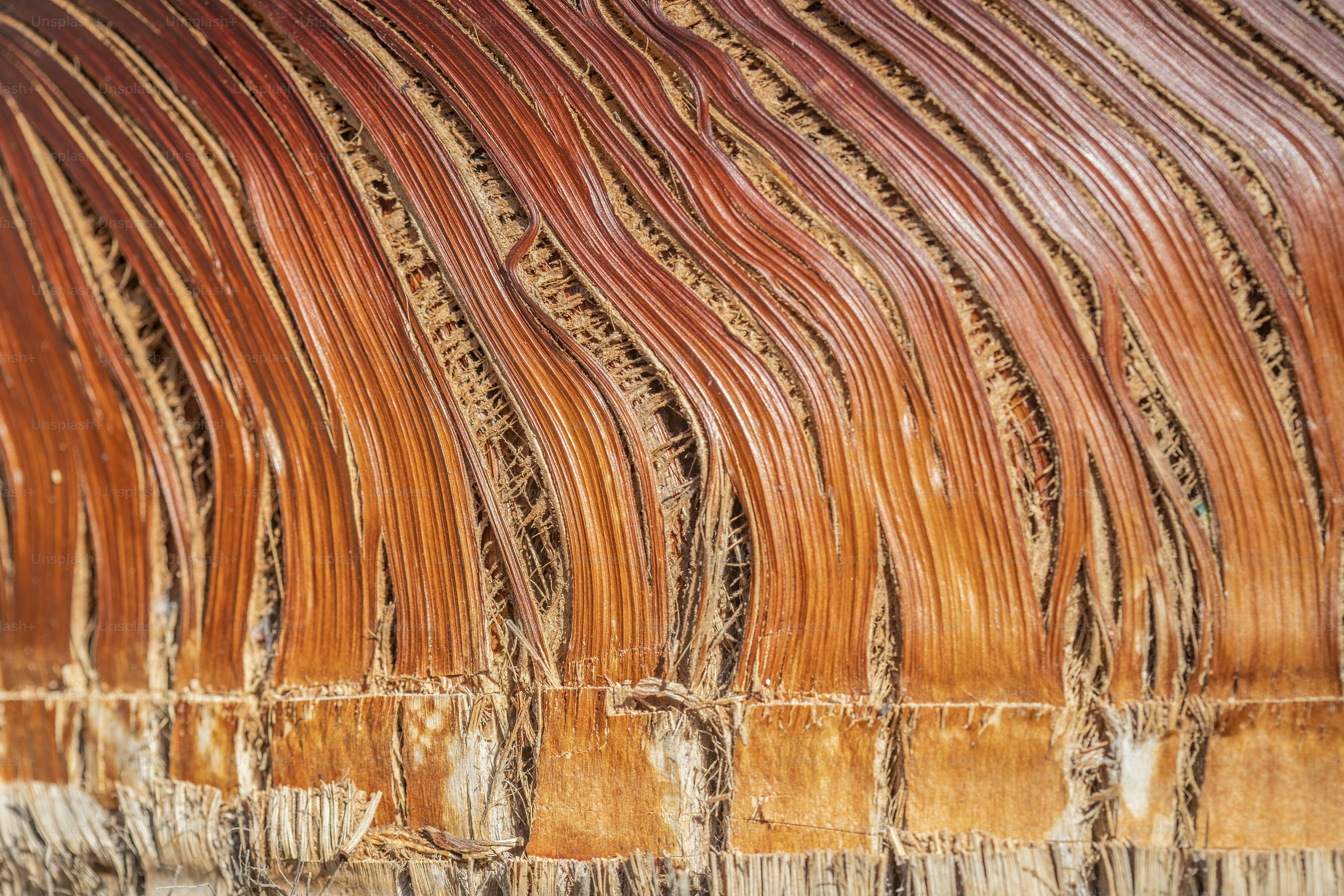 a close up of a wall made of wood