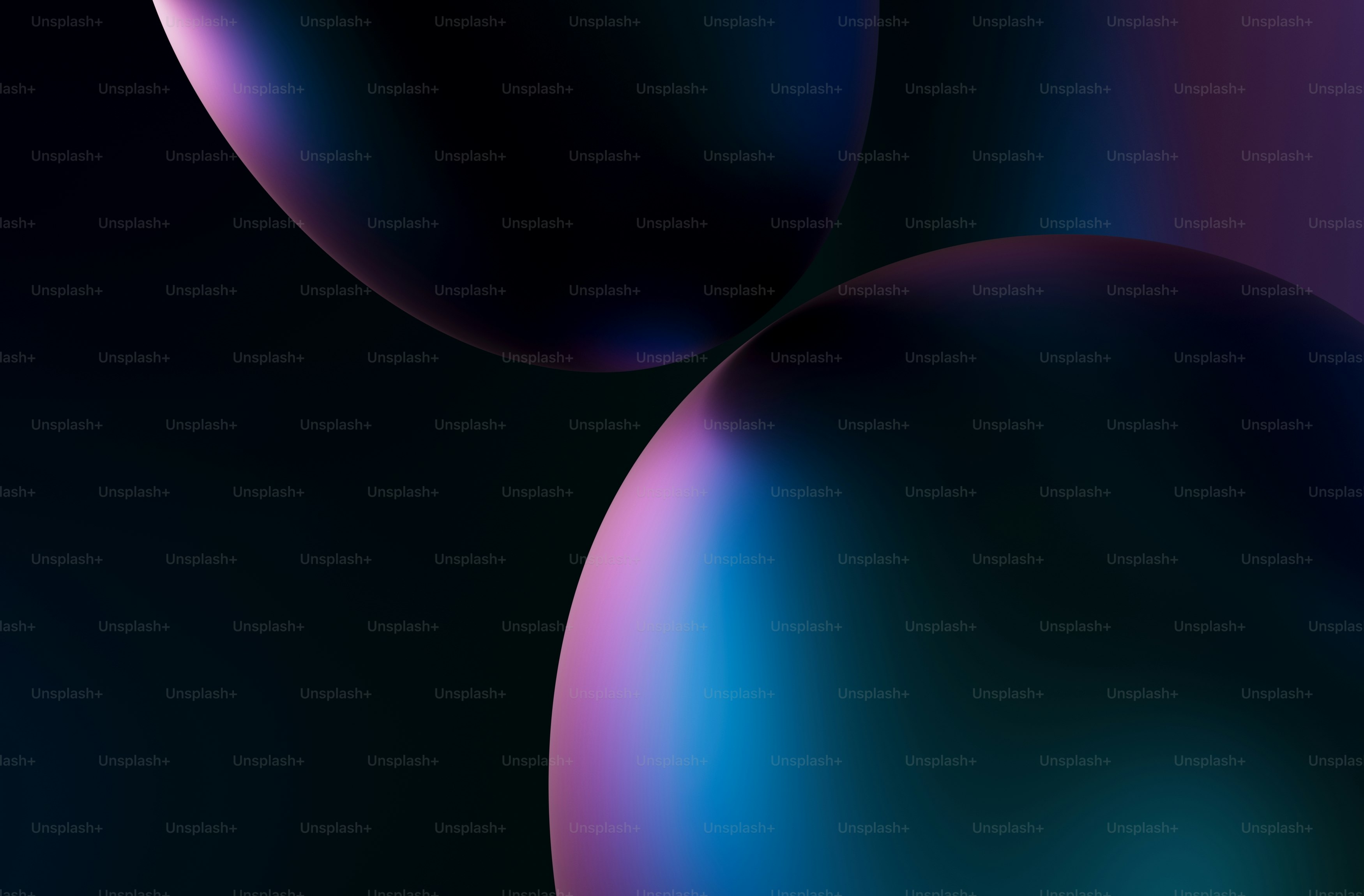 黒と青の背景に3つの風船