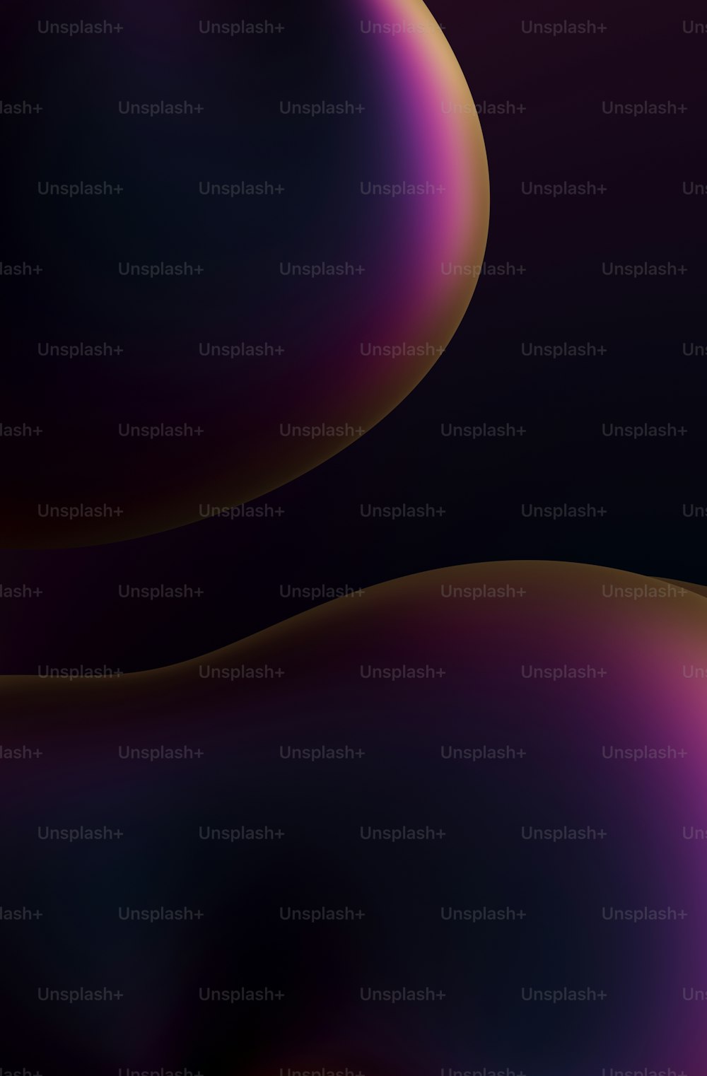 ein schwarzer und violetter Hintergrund mit Kurven