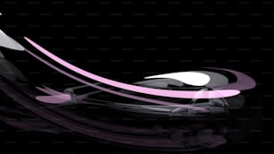 a black background with pink and white lines