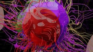 ein computergeneriertes Bild eines menschlichen Herzens