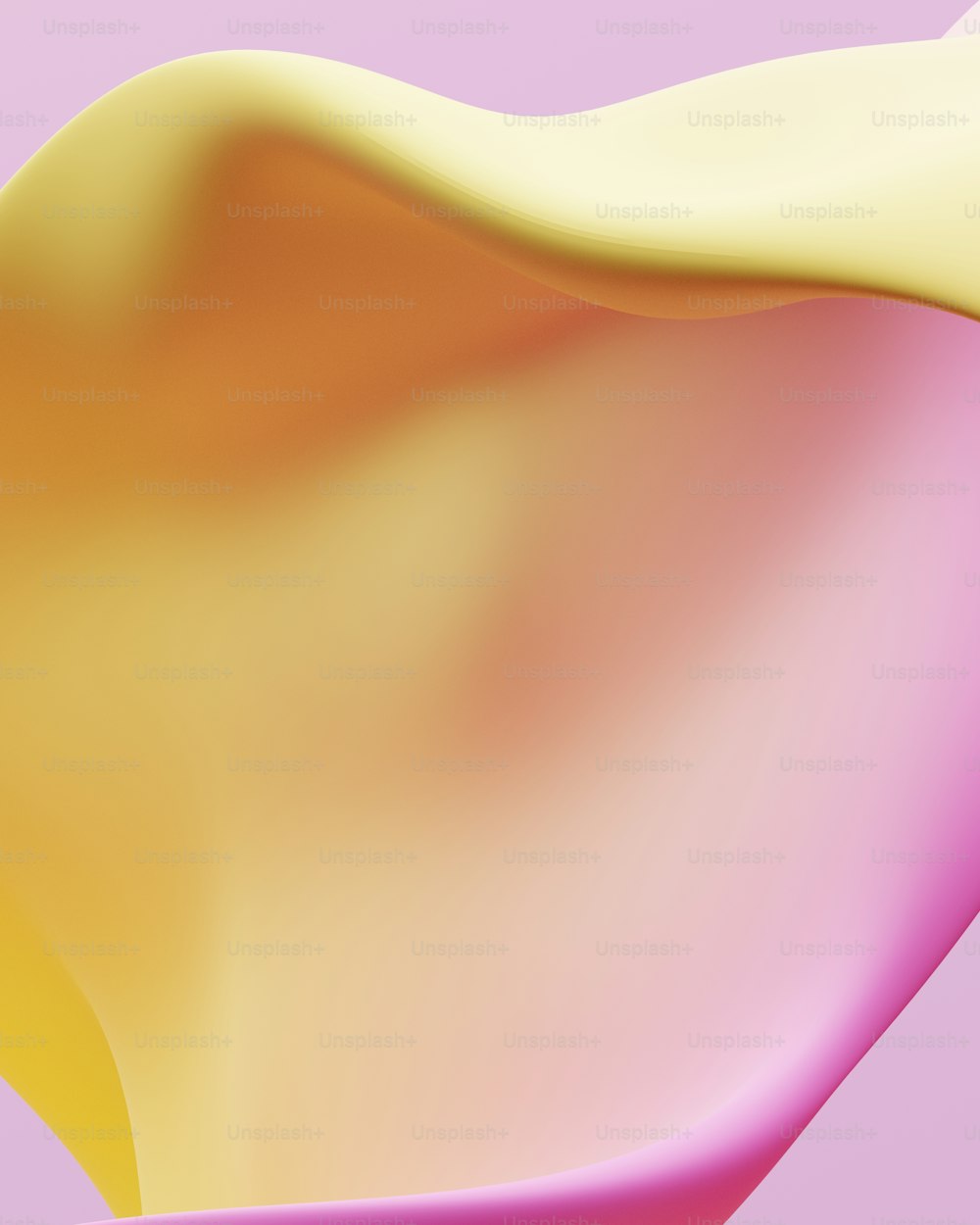 Un fond abstrait rose et jaune avec un flou