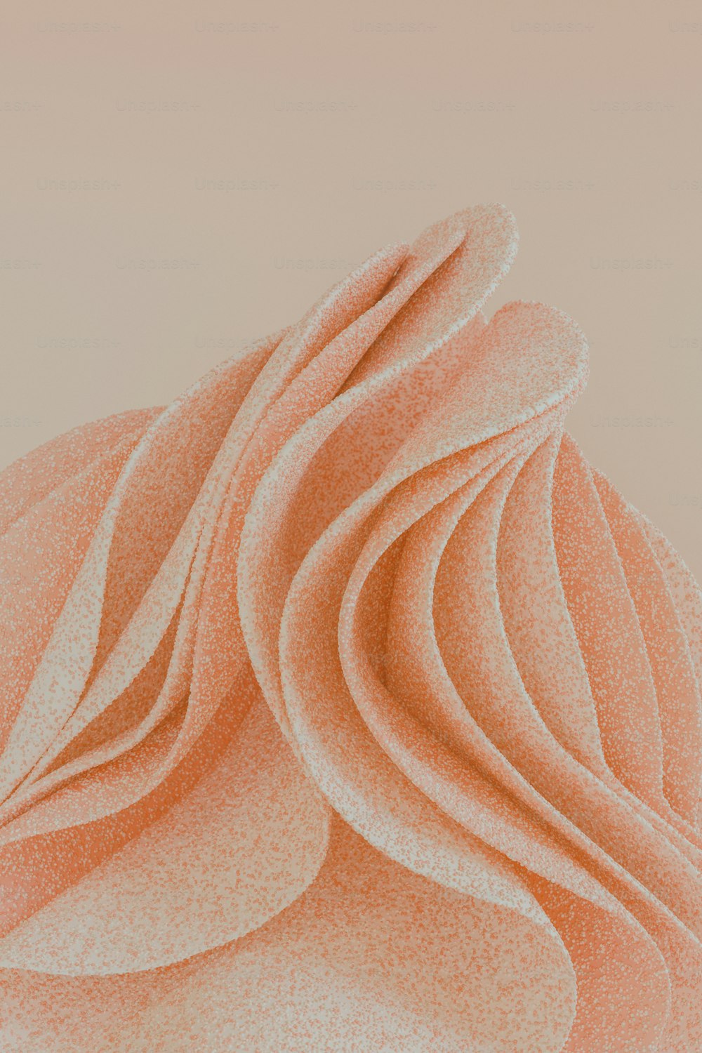 Un dibujo de una flor rosa sobre un fondo beige