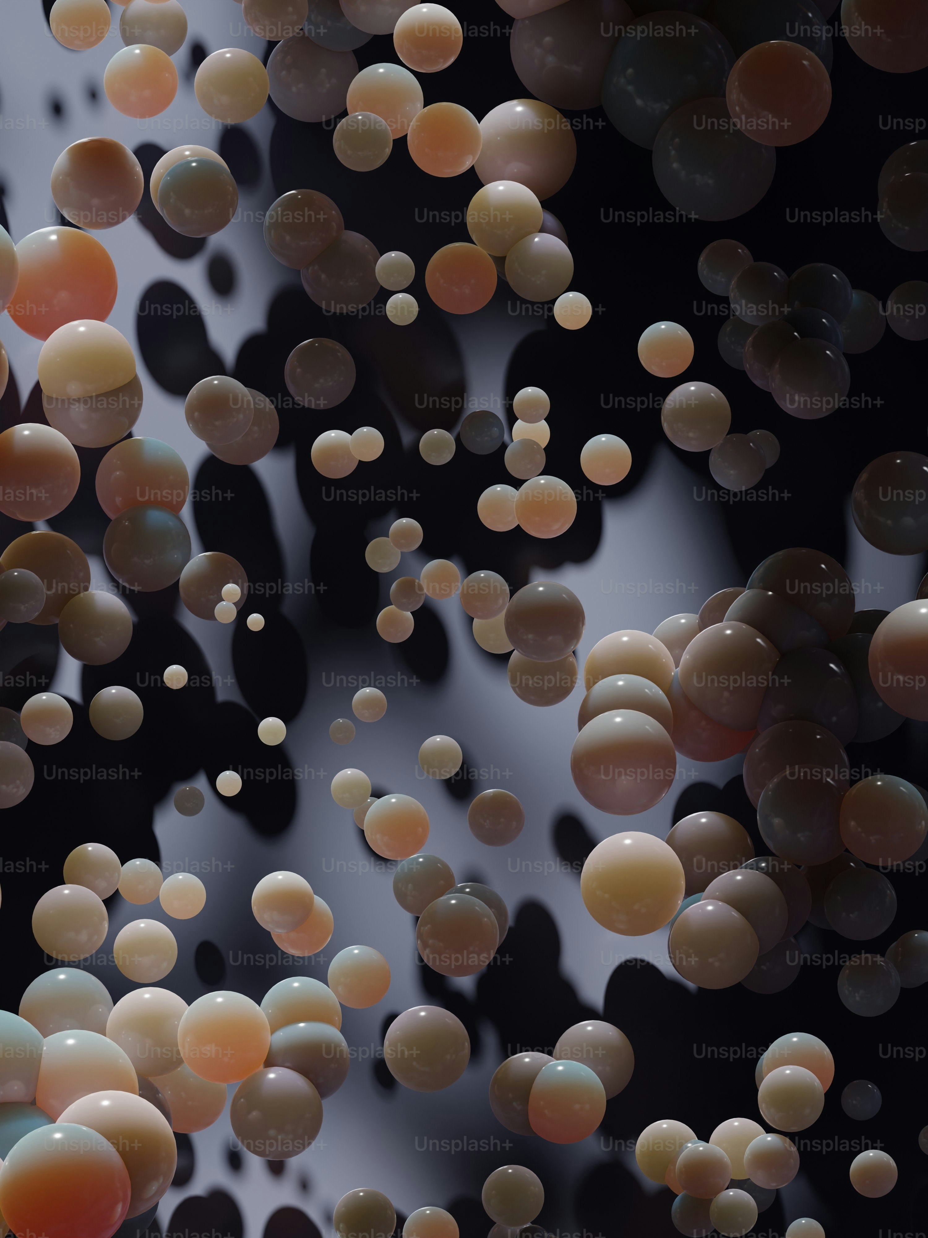 A bunch of balloons floating in the air photo – Abstract Image on Unsplash