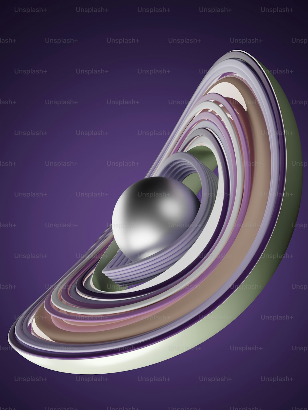 un'immagine generata al computer di una sfera