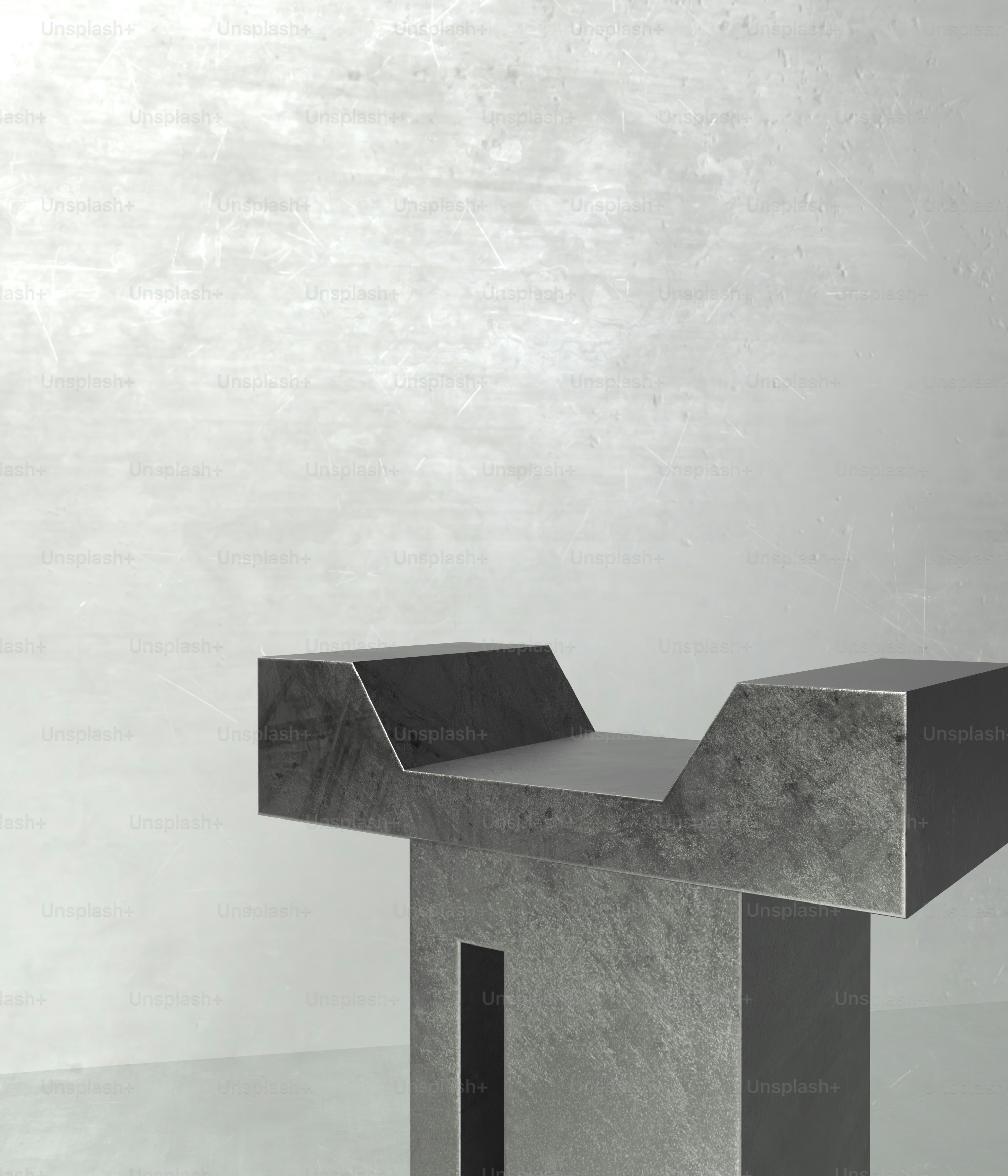 コンクリート構造物の白黒写真