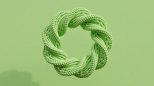 Nahaufnahme eines Seils auf grünem Hintergrund