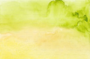 uma pintura de um fundo amarelo e verde