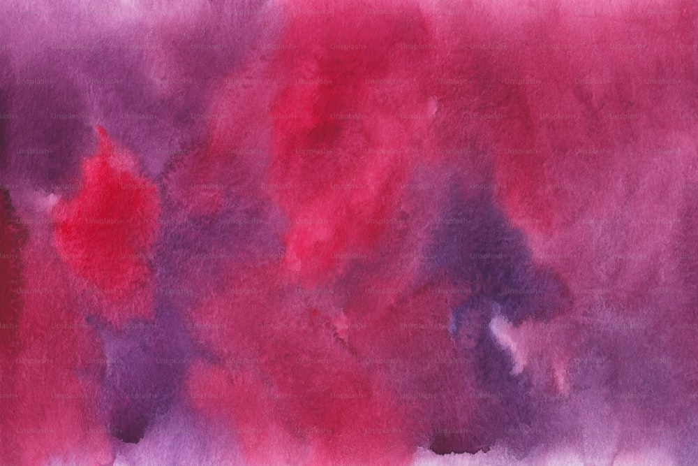白い背景に赤と紫の色の絵
