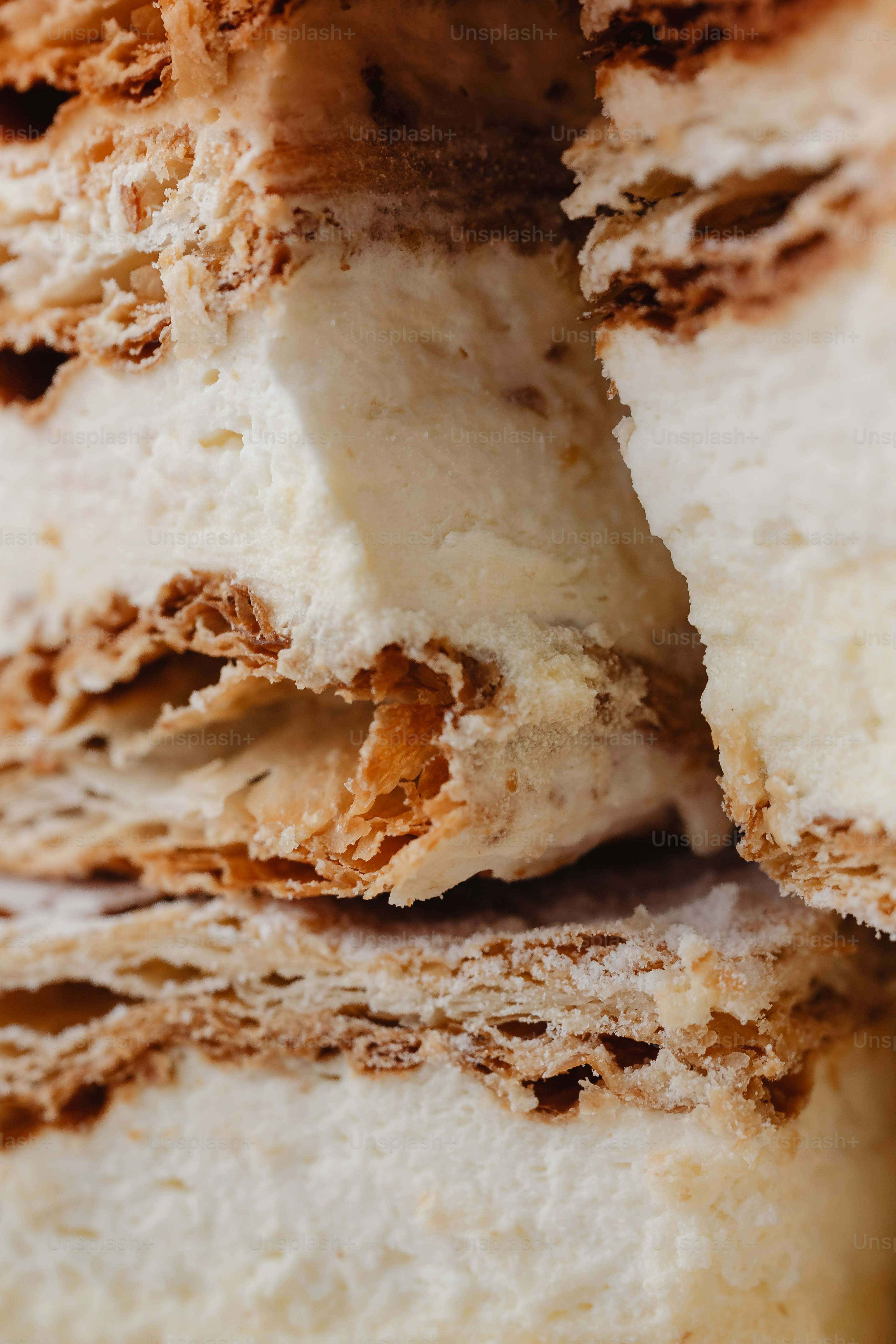 a close up of a piece of food with a bite taken out of it