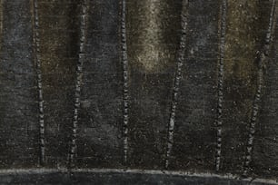 a close up of a piece of black leather