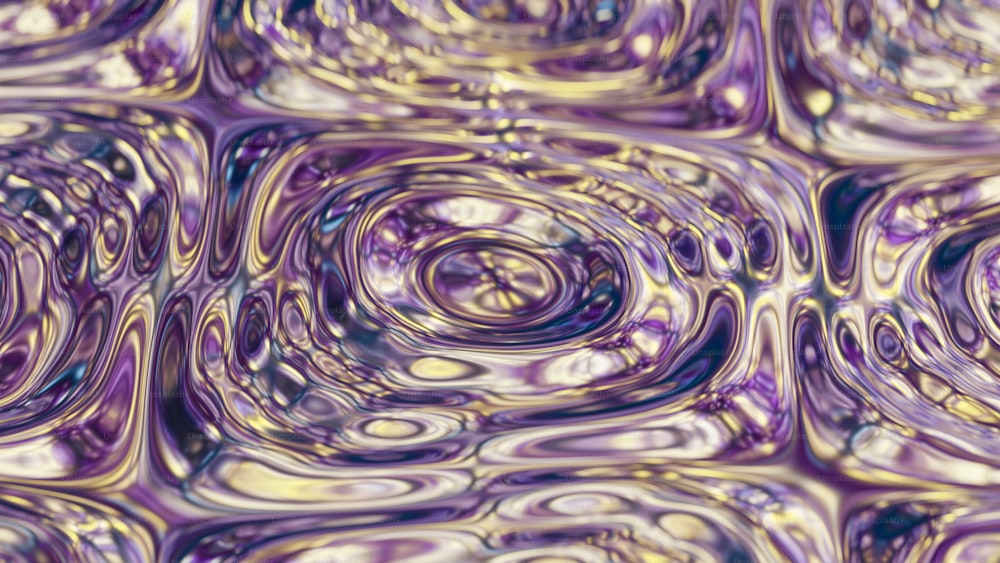 ein violetter und gelber abstrakter Hintergrund mit Wirbeln