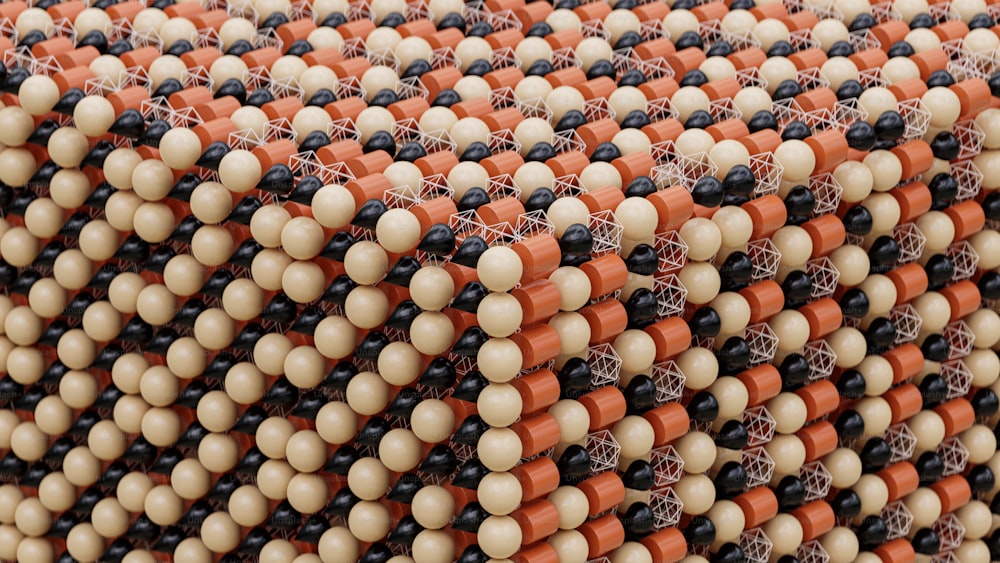a close up of a bag with beads on it