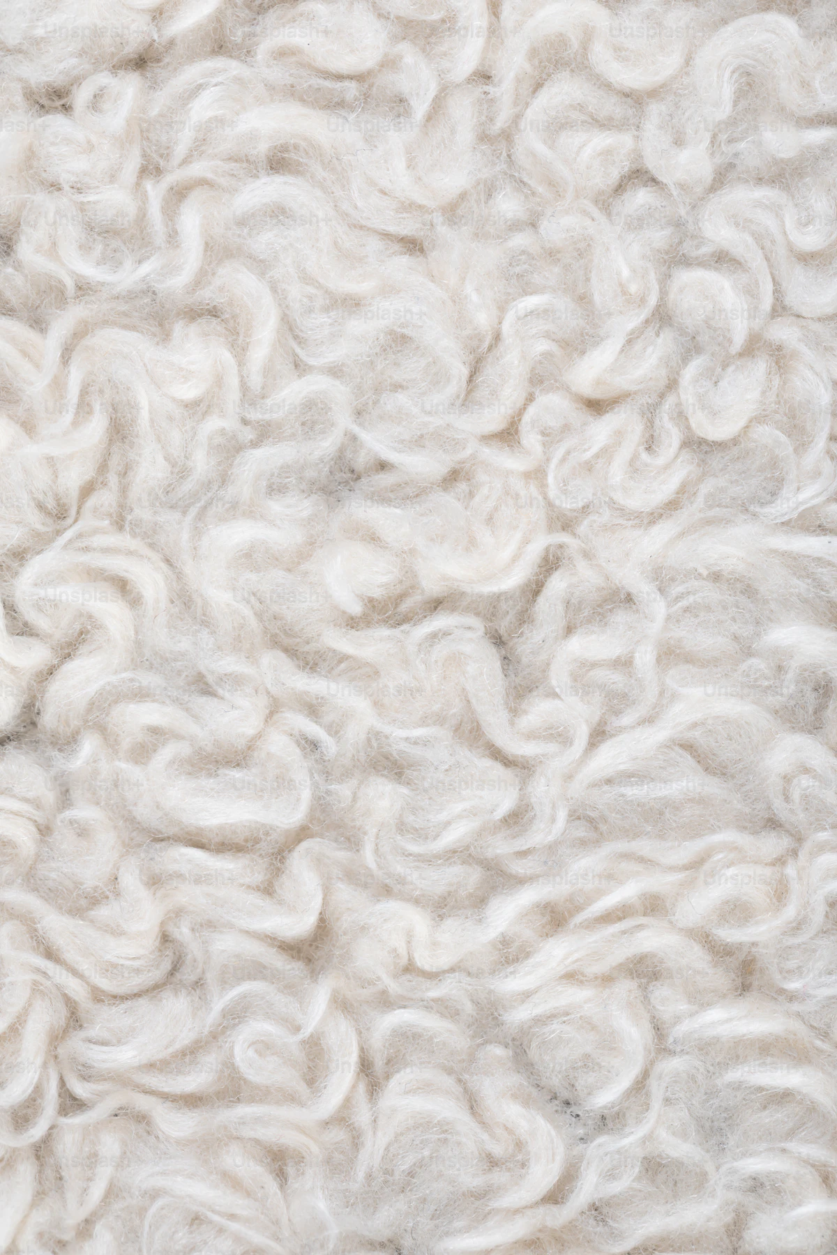 Close-up of fine wool fiber texture showing the natural crimp and softness of premium animal fibers