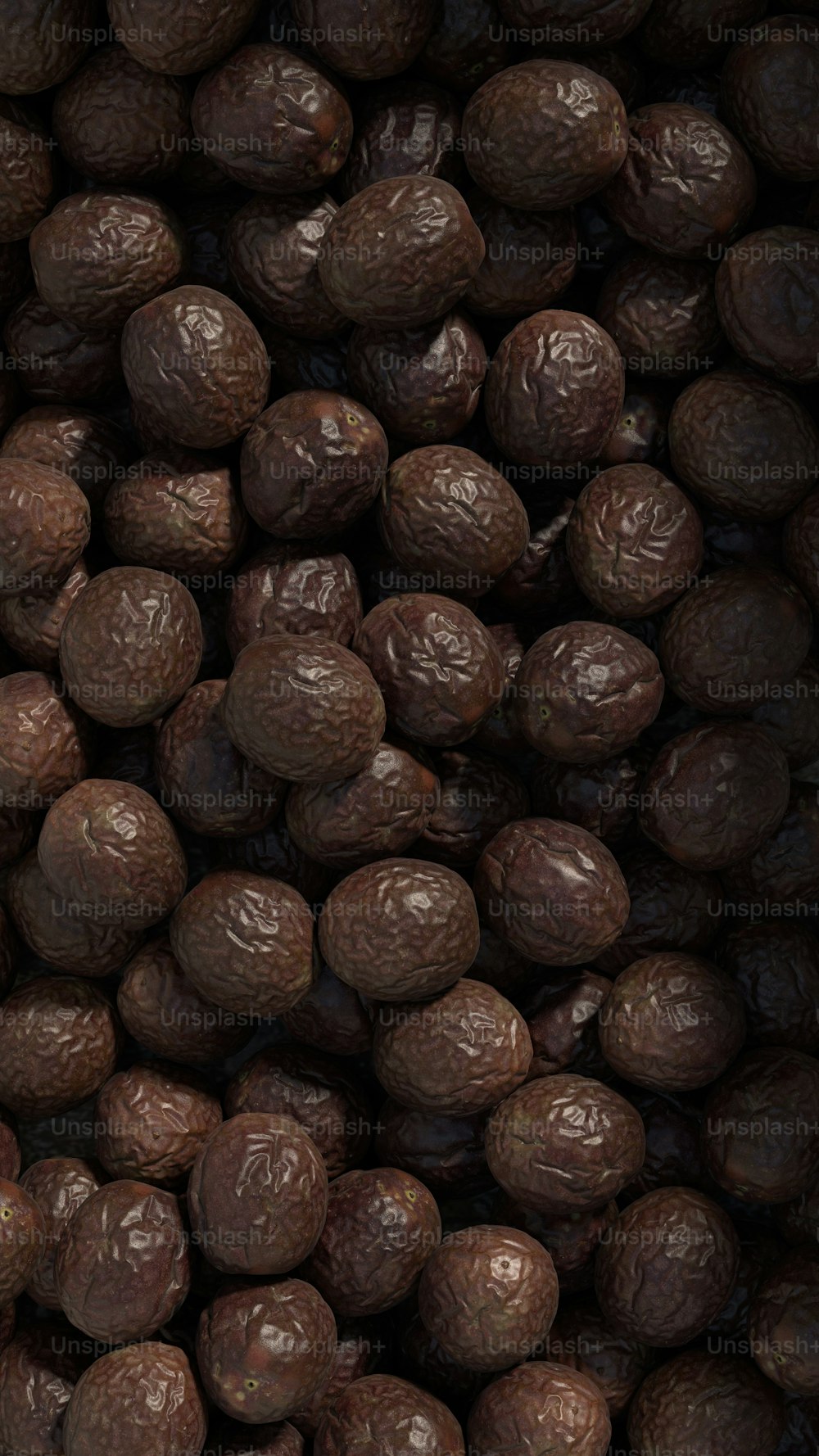 a close up of a bunch of nuts