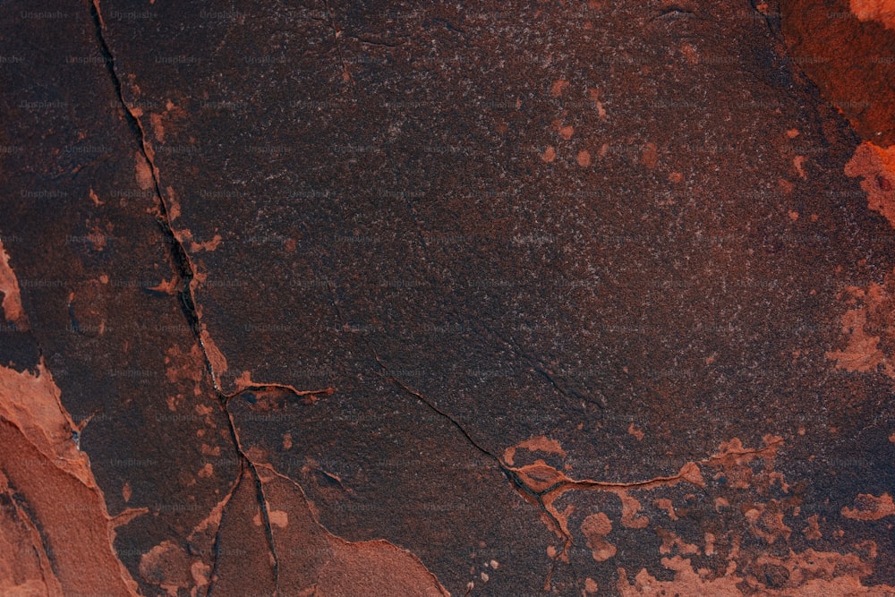 a close up of a rock with cracks in it