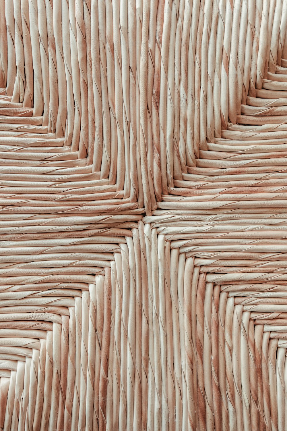 a close up view of a woven material