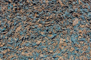 a close up of a pile of wood chips