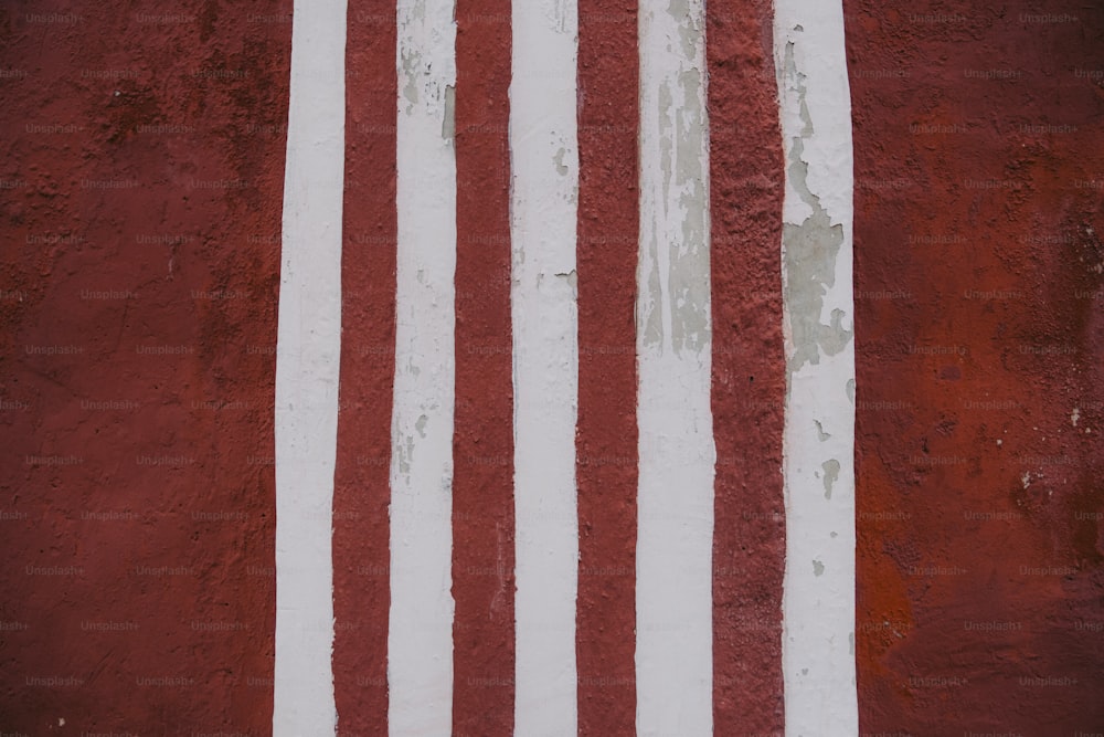 an american flag painted on the side of a building