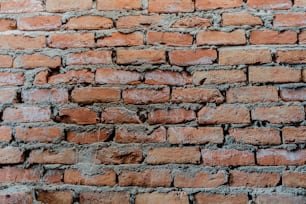 Un primer plano de una pared de ladrillos hecha de ladrillos