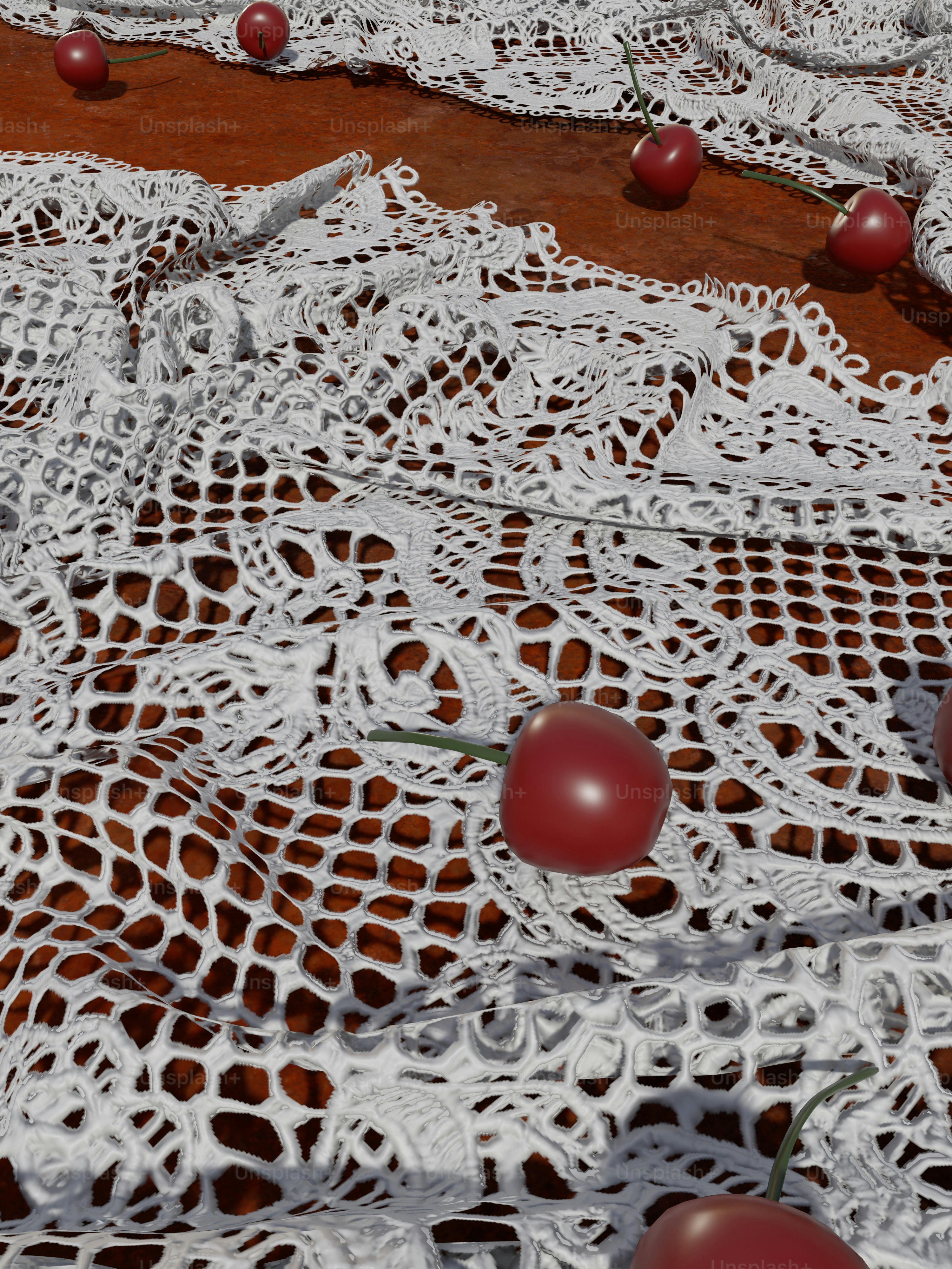 a table topped with lots of red apples