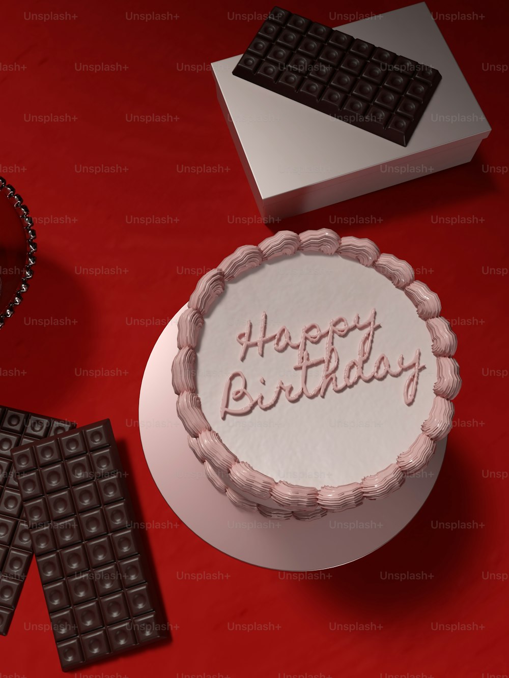 un gâteau d’anniversaire avec les mots Joyeux anniversaire écrits dessus