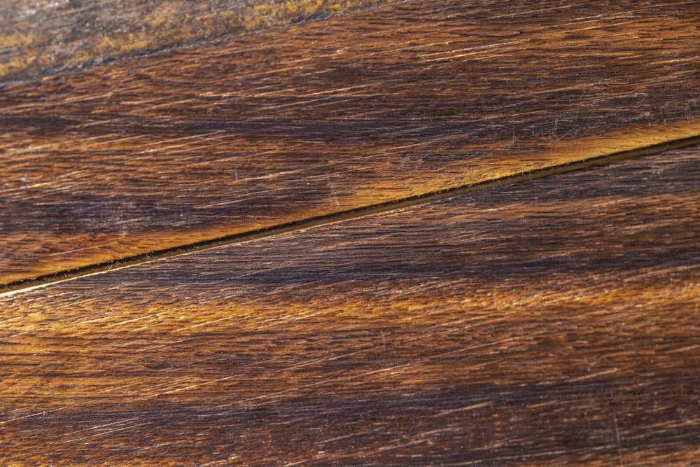 a piece of wood that has been stained brown