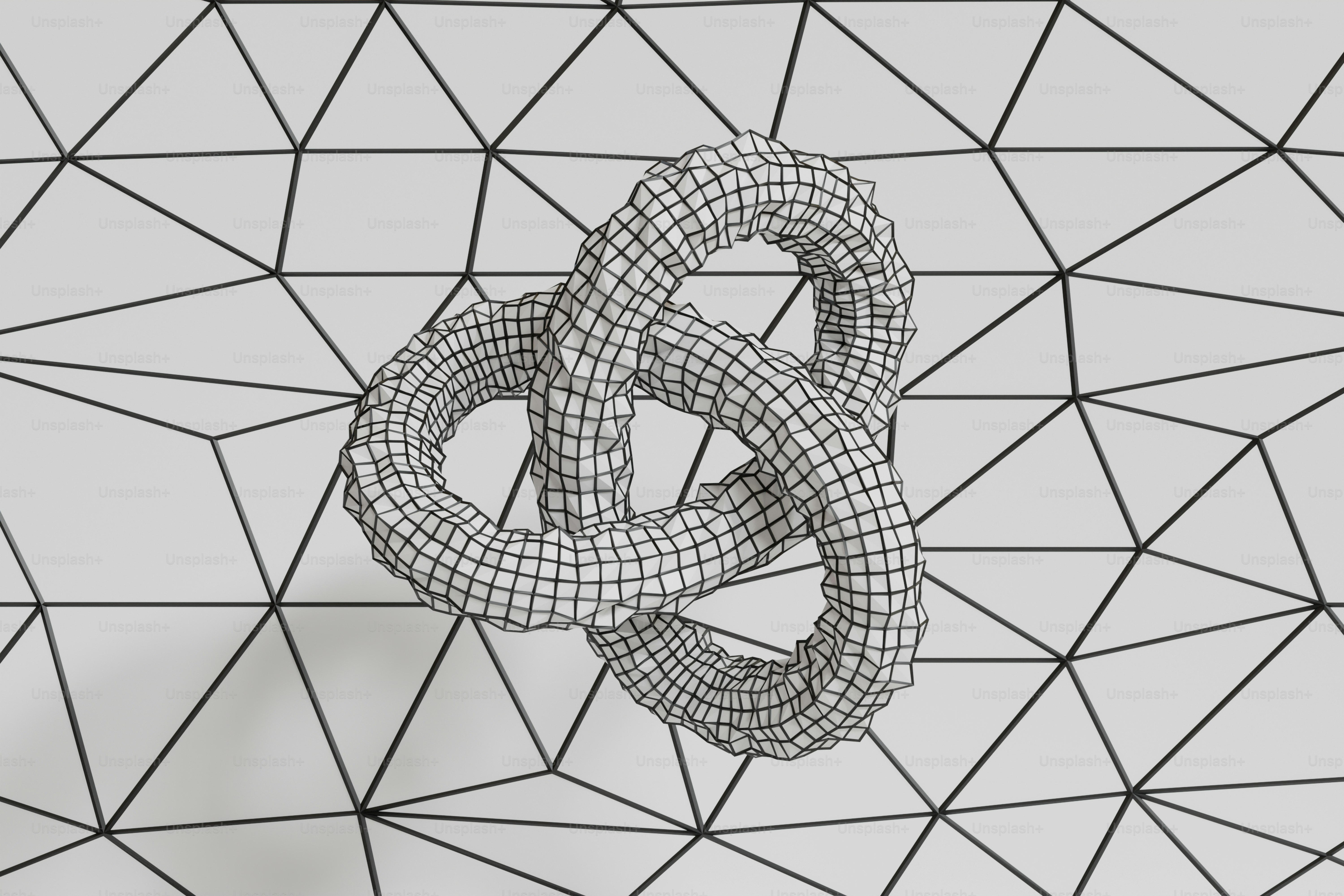 a black and white photo of a knot on a wall