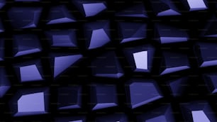 a black and purple background with a lot of cubes