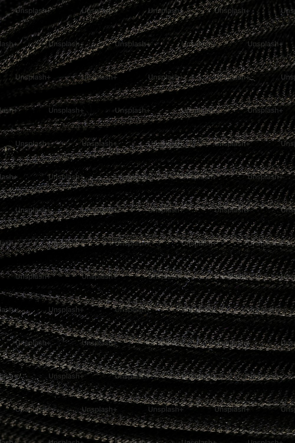 Un primer plano de una textura de tela negra