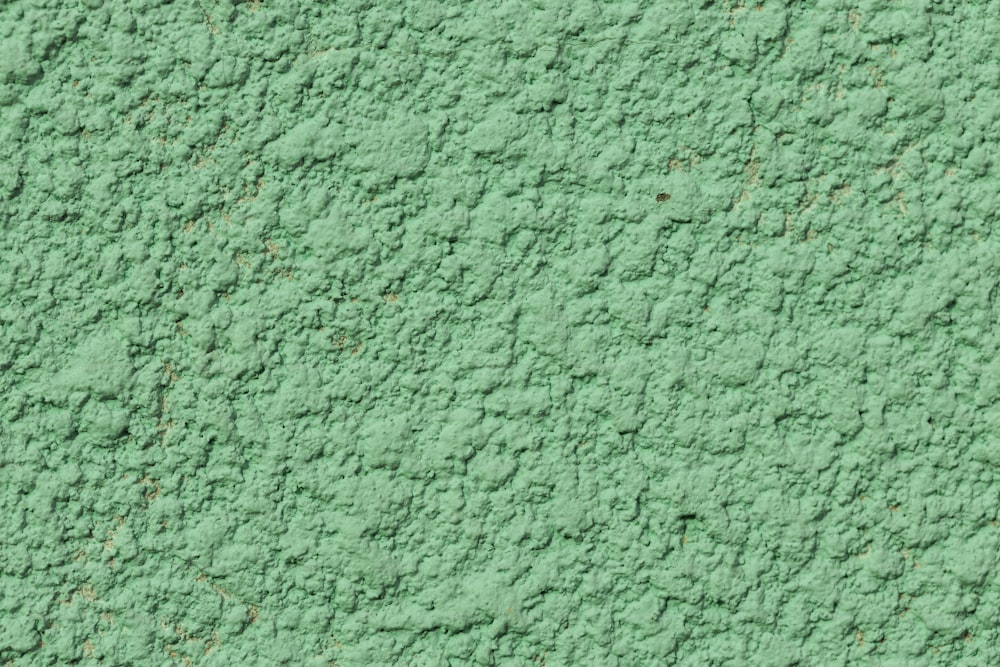 緑の漆喰の壁のクローズアップ