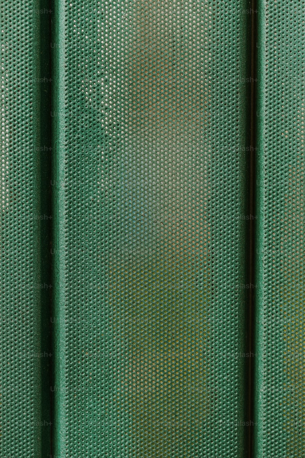 um close up de uma tela verde com uma árvore no fundo
