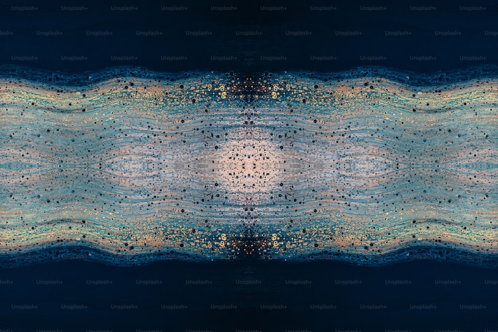 Una imagen abstracta de un patrón azul y amarillo