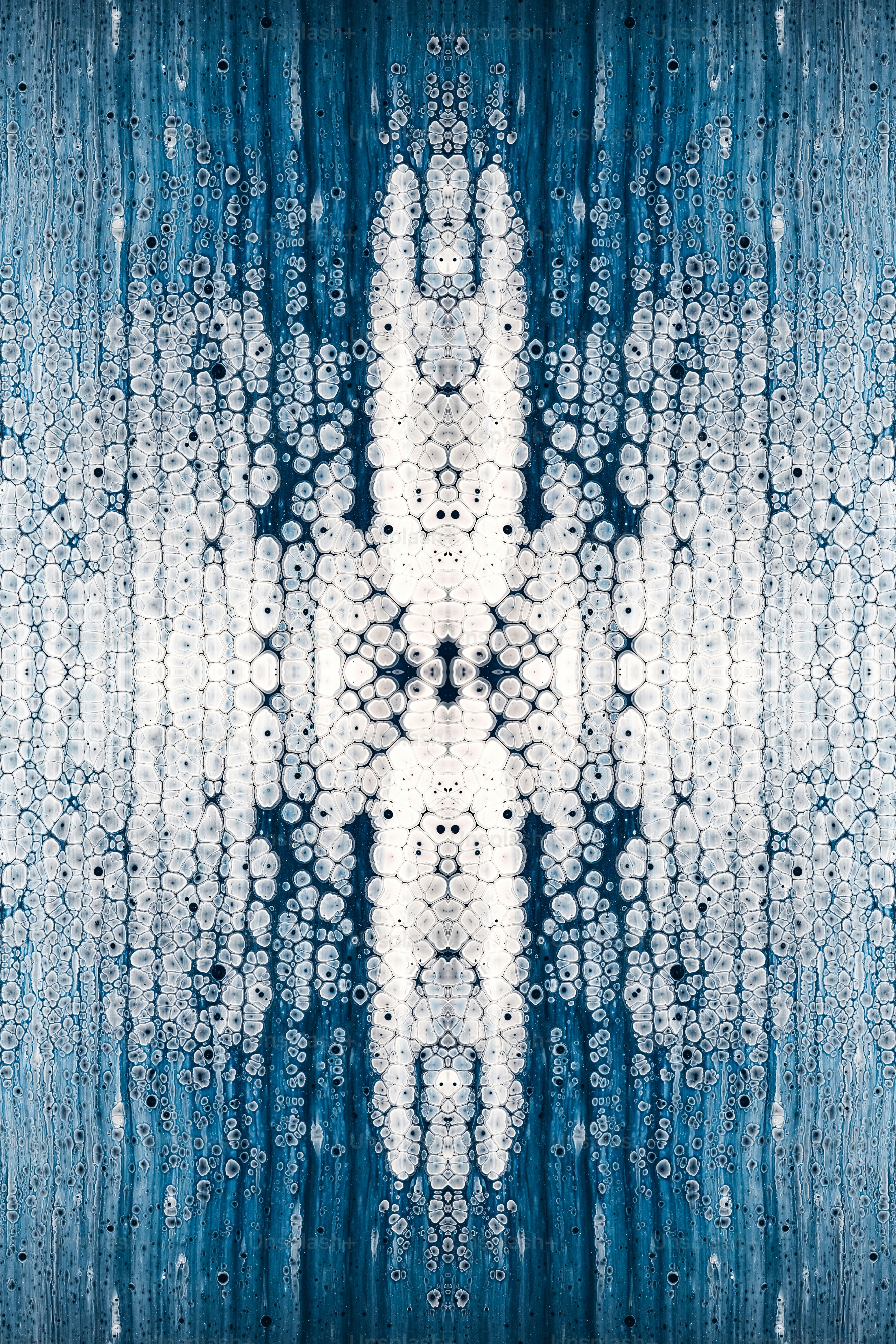 a blue and white background with a pattern on it
