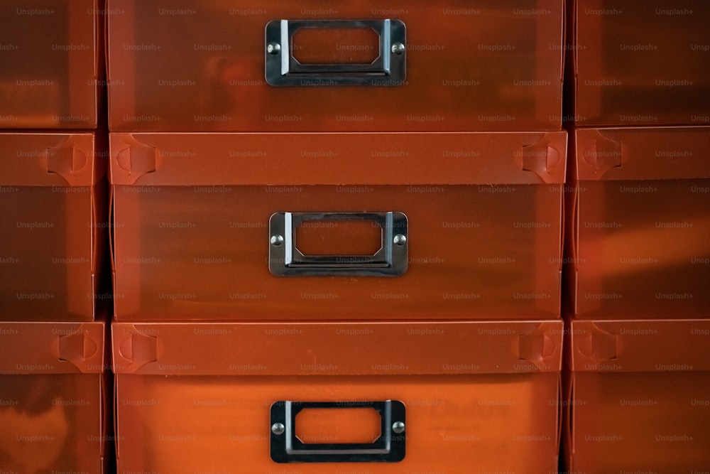 a close up of a bunch of drawers