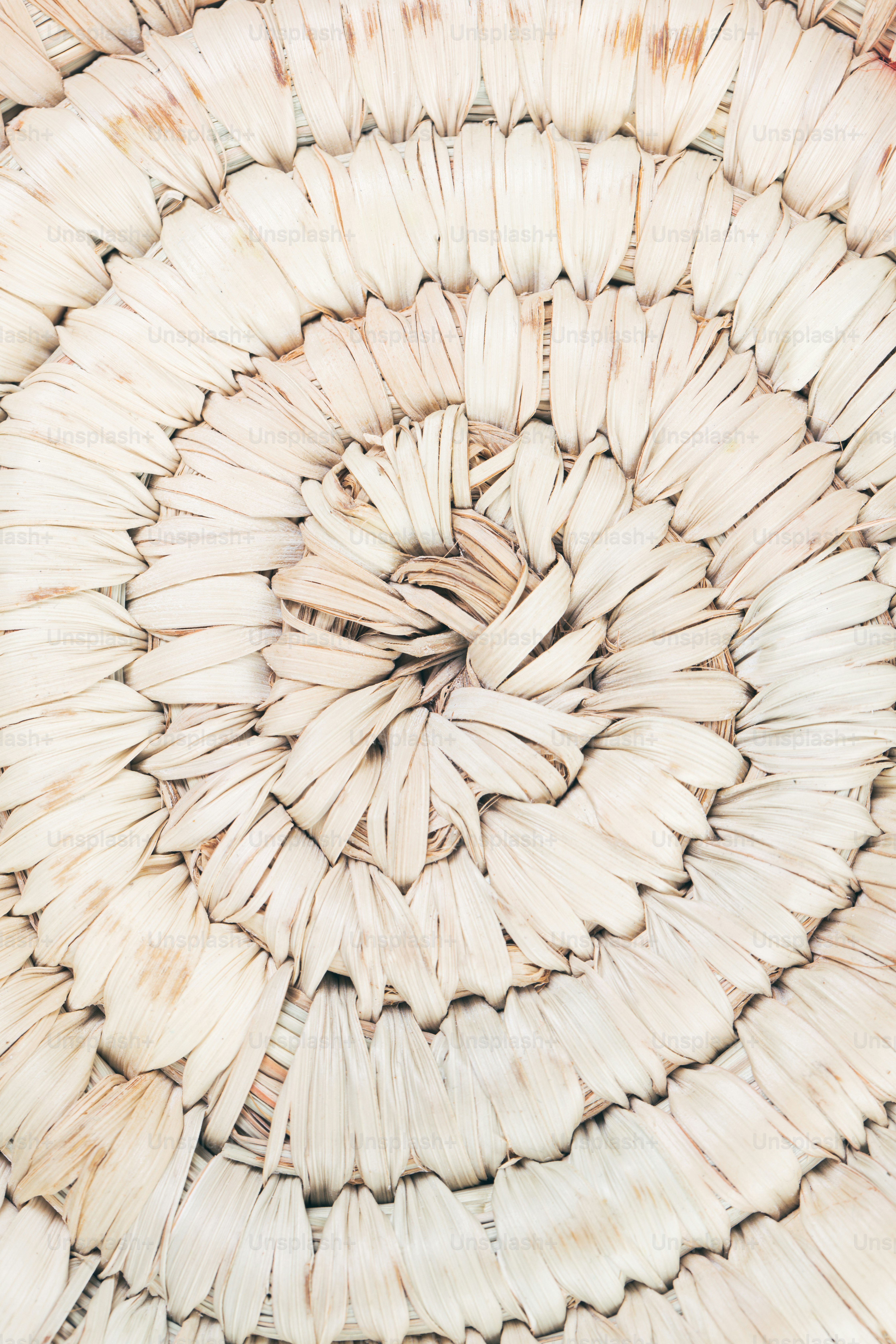 a close up view of a woven basket