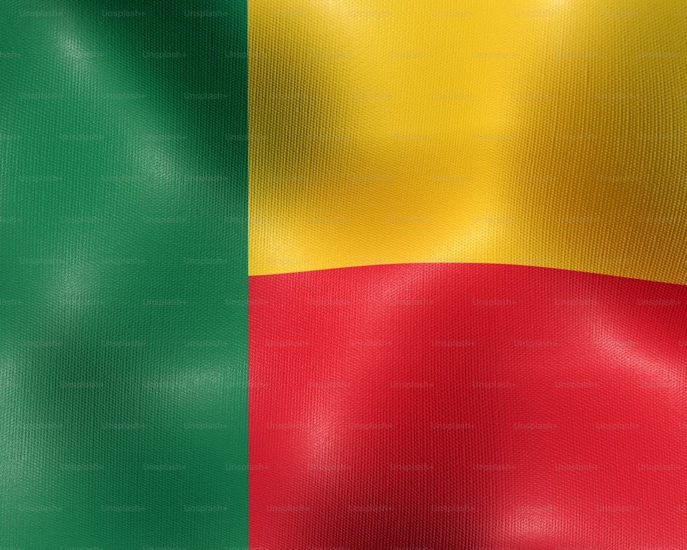 La bandera del país de Guinea