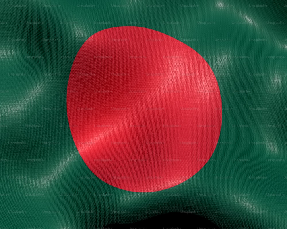 a green and red background with a red circle