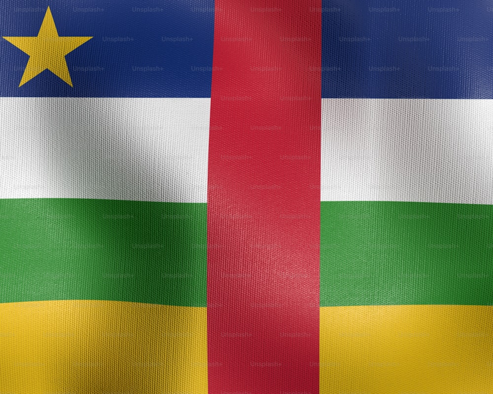 the flag of the country of central african republic
