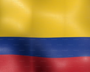 コロンビアの旗が風になびいている