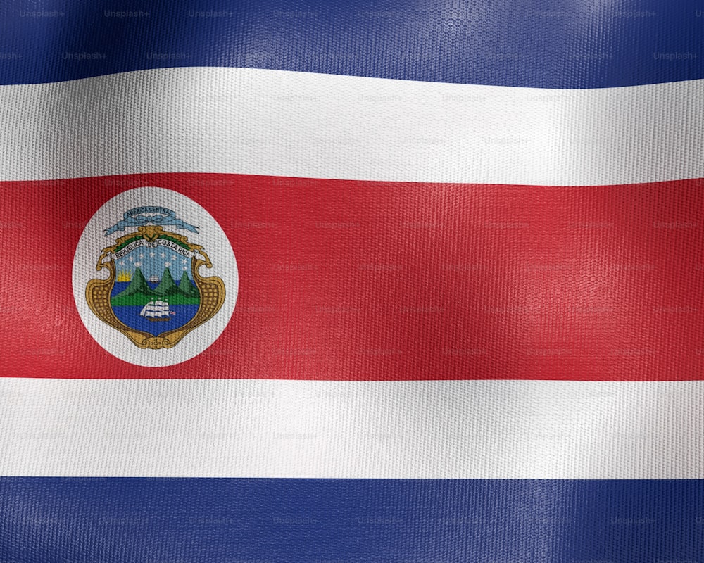 La bandiera dello Stato di Costa