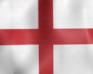 La bandera de Inglaterra ondea en el viento