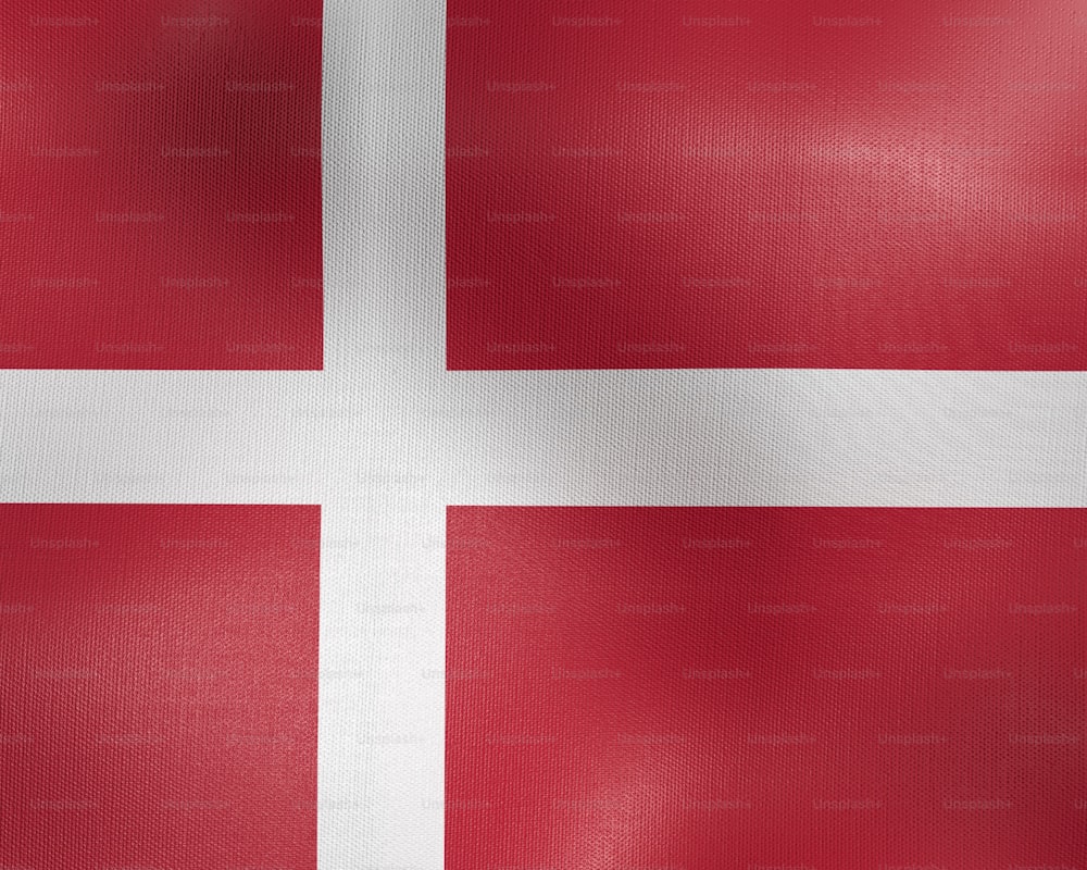 Die Flagge des Landes Dänemark