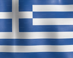 the flag of the country of greece