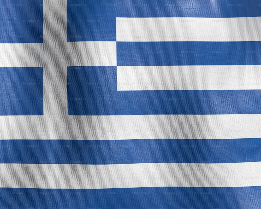 the flag of the country of greece
