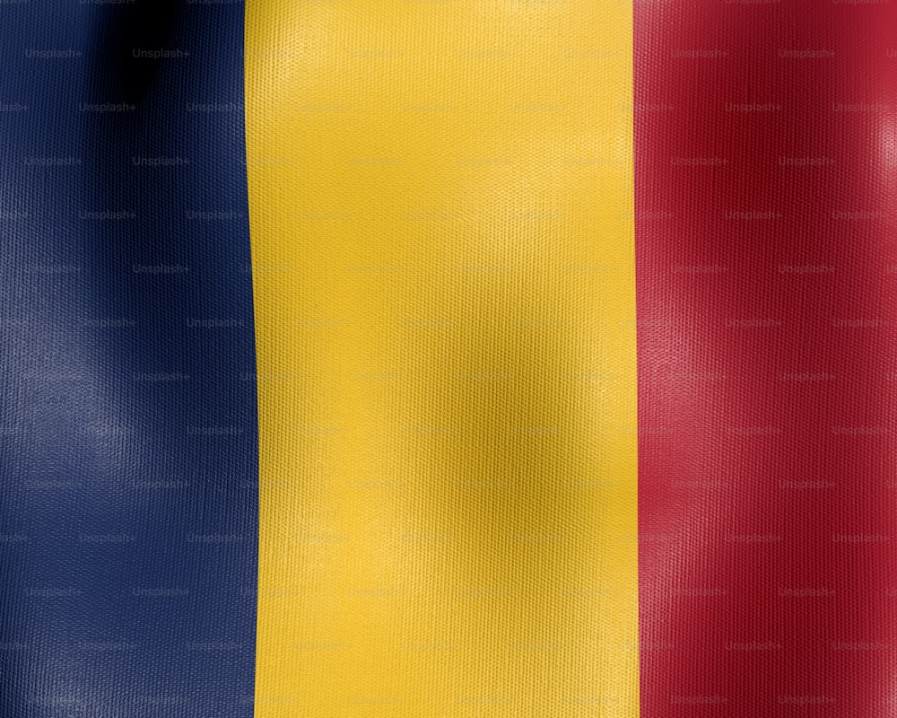 La bandera del país de Bélgica